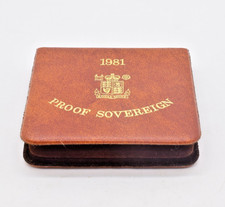 1981 Gold Proof Sovereign The Royal Mint BOX COA ONLY