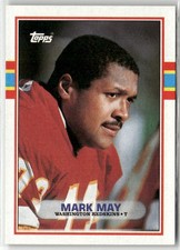 1989 TOPPS #255 MARK MAY WASHINGTON REDSKINS RC