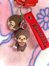 Monchhichi Multi-charm 3D Character  Face Classic Boy Keychain wristlet NEW 