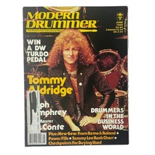 Modern Drummer Magazine June 1988 Tommy Aldridge Cover VG
