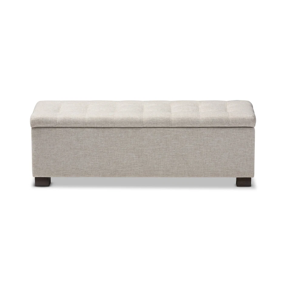 Baxton Studio Orillia Modern and Contemporary Beige Fabric Upholstered - Image 3 of 4