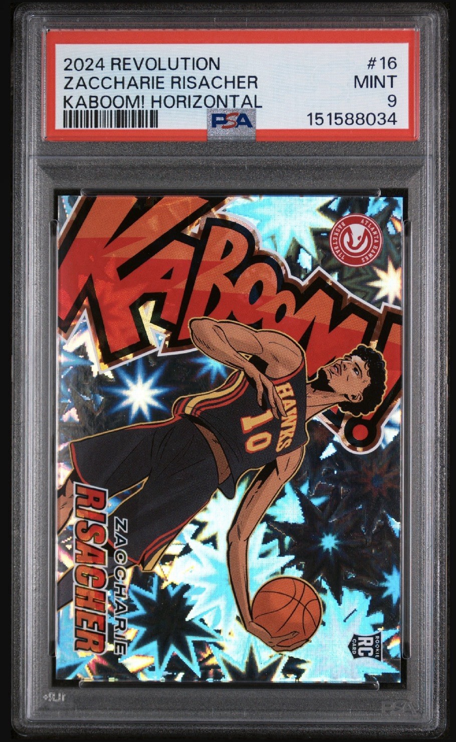 2024-25 Panini Revolution - Kaboom! Horizontal Zaccharie Risacher #16 (RC)