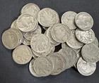 1935 D Buffalo Nickel Roll of 40 Coins Original Surfaces Nice Circulated Coins