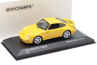 Porsche 911 (993) Turbo Baujahr 1995 Gelb 1:43 Minichamps