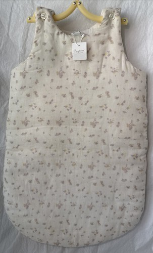 Bonpoint Sleep Sack Sleeping Bag 24 Mos. Size 2 Zip Button Flowers Padded