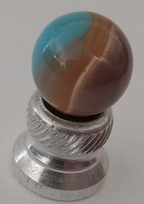 RARE- Vitro Tiger Eye Tri-Lite TYPE 2 Transparent Base Purple Orange Blue .62 NM