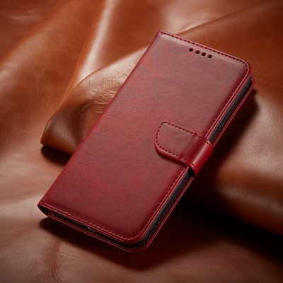 For iPhone 16 15 14 Plus 13 12 11 Pro Max Mini Leather Magnetic Flip Wallet Case