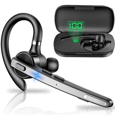 Bluetooth Headset, 72H Talktime Wireless Bluetooth Earpiece for Cellphone wit...