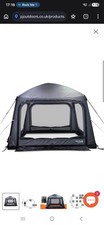 OPUS Smart Gazebo 300x300x245cm Grey/Black Polyester Dome with Carry Case
