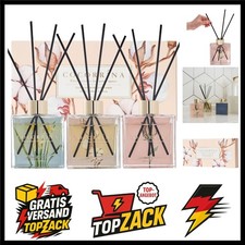 Raumduft Reed Diffuser - 3 x 90ml mit 24 Duftstäbchen Kaschmir Vanille/Sandel...