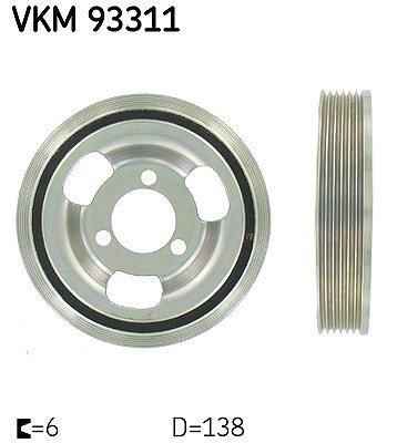 SKF Riemenscheibe, Kurbelwelle U.A. FüR Bmw, CitroËN, Ds, Mini, Opel, Peugeot-image