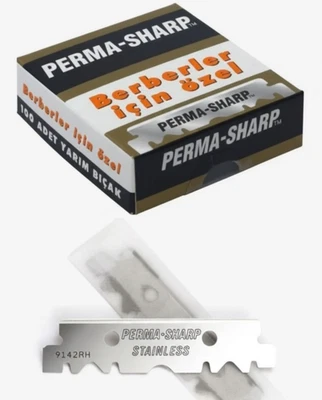 Gillette Perma- Sharp Single Edge Rasierklingen für Wechselklingenmesser 100 Stk