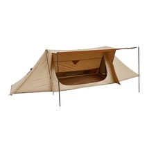 2-Person Lightweight 4-Season Waterproof Camping Tent with Stove Jack & Poles