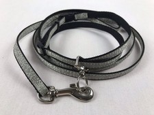Pet Collar Harness  Leash for Small Dog or Cat Glittering Black Nylon
