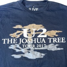 U2 Band The Joshua Tree Logo Shirt Medium Concert Tour 2017 Black Official New