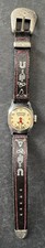 Vintage 1950s Hopalong Cassidy Watch With Western Style Band Cowboy Film Movie