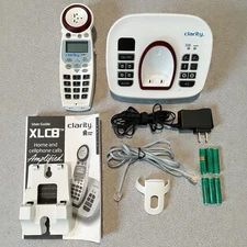Clarity XLC8 Cordless Home Cell 50Db Amplified Bluetooth Phone w/ Answer Machine