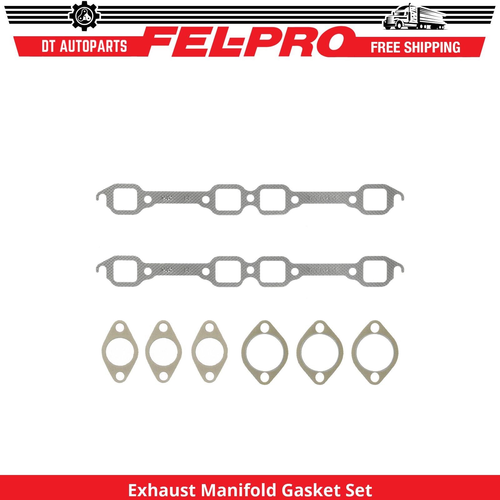 For 1955-1961 Ford Fairlane Exhaust Manifold Gasket Set Fel-Pro 1956 1957 1958