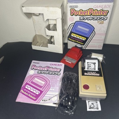 PRINTS DARK - Nintendo Gameboy Pocket Printer MGB-007 +  Red Camera & Cord READ