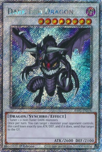 Dark End Dragon (Platinum Secret Rare) RA03-EN216 Quarter Century Bonanza 1st Edition