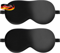 2Er-Pack Schlafmaske, Schlafmaske Aus Seide, Hautfreundlich Schlafbrille, Mit Ve