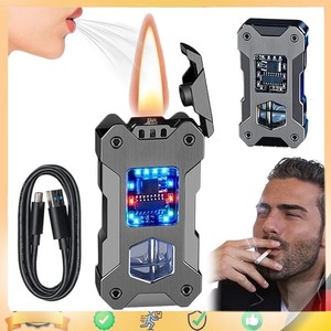 Produktbild von 41007) 50x Flash LED Feuerzeuge Elektonik Feuerzeug Lighter Mit