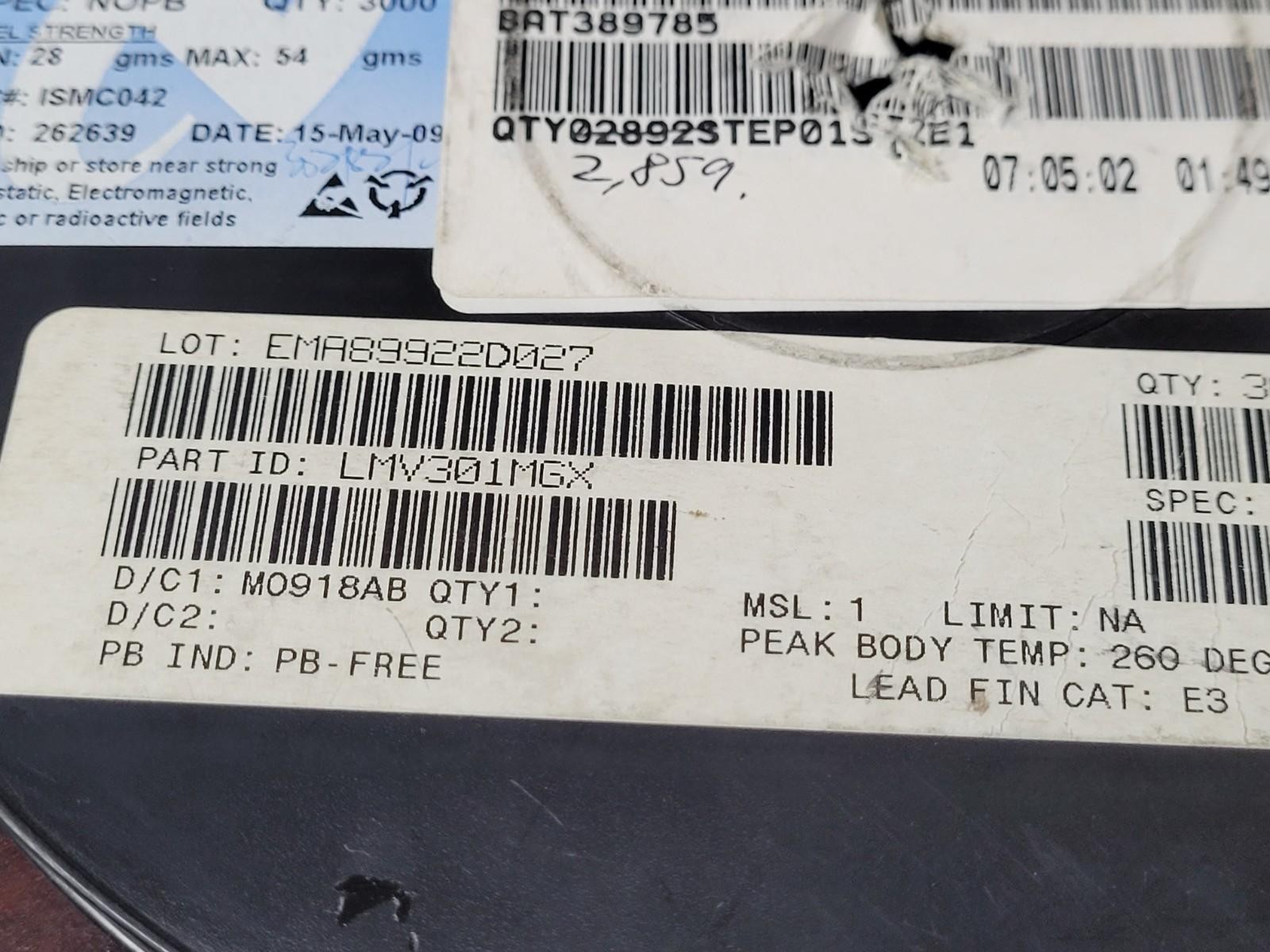 (10 PCS) LMV301MGX/NOPB NSC IC OPAMP GP 1 CIRCUIT SC70-5 ROHS