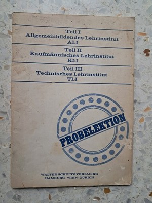 Probelektion (lezione di prova) Walter Schultz 1973