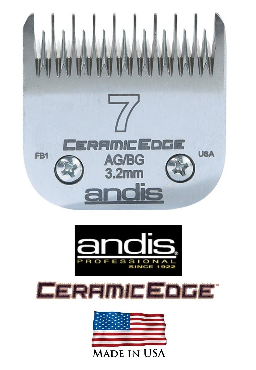 ANDIS CERAMICEDGE # 7 Skip Blade Pet Grooming*Fit AGC,Oster A5,Wahl KM Clippers