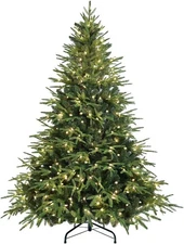 7.5ft Pre-Lit Artificial Christmas Tree Classic Blue Spruce Tree w/ 400 Lights
