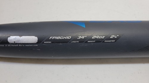 Bate de softbol Easton Ghost doble cañón lanzamiento rápido gris FP18GH10 34” 24 oz (-10)