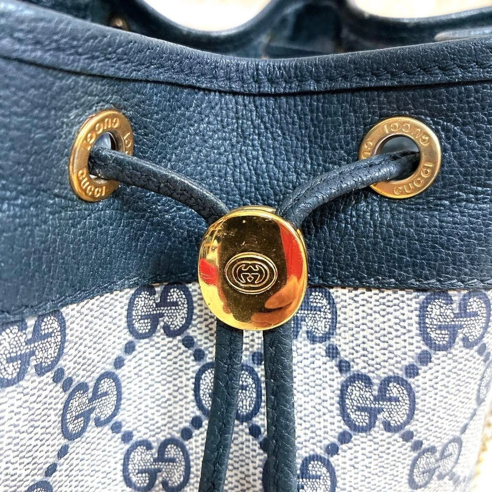 GUCCI женщин GG Supreme ведро сумка цепочка ремень золото оборудование холст кожа - Изображение 2 из 4