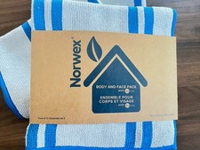 Norwex Marine Stripped Body and Face , Hand Towel