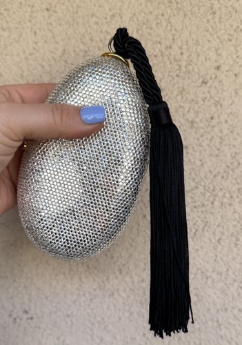 Vintage Michaelere Jeweled Tassel Minaudiere Bag Clutch Purse Rhinestone Gold - Picture 2 of 24