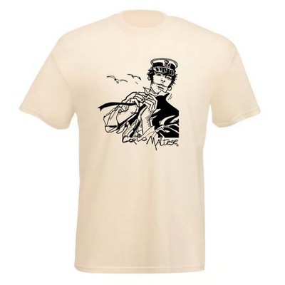 T-Shirt 100% Baumwolle Corto Maltese, im Wind (Ecru) - L