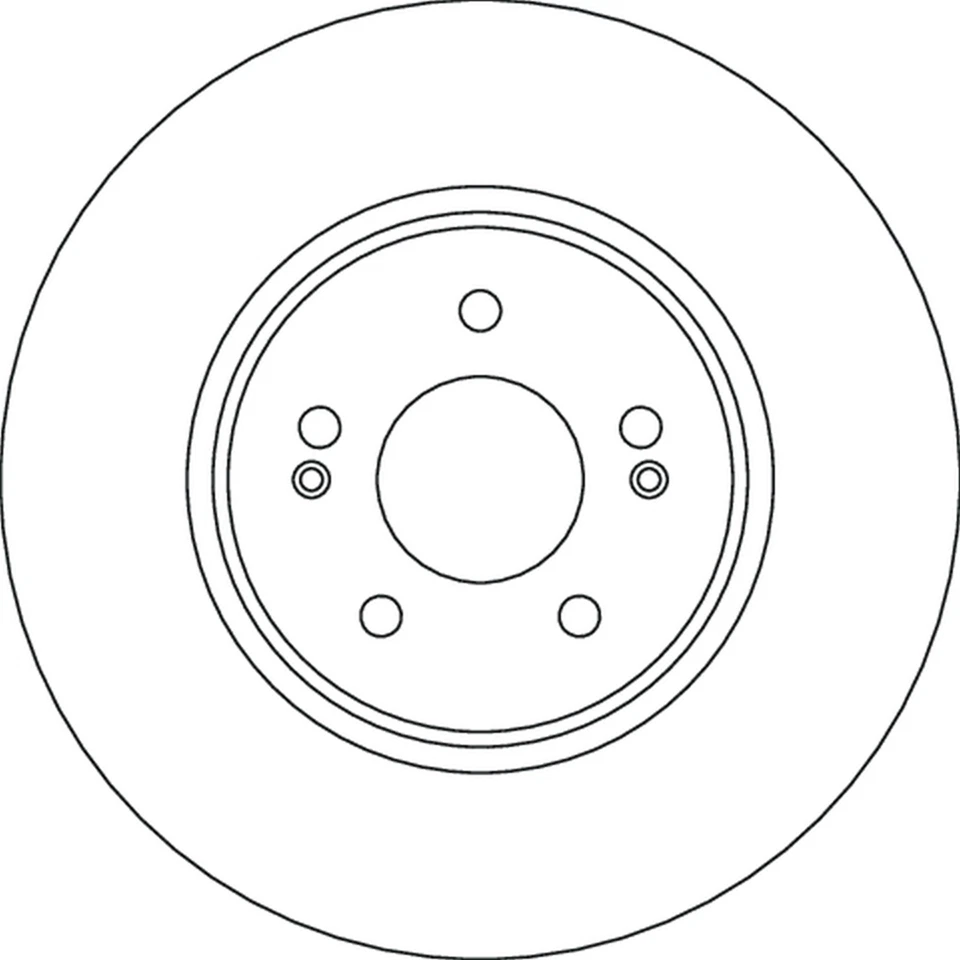 2x BRAKE DISC DF6829S FOR HYUNDAI KIA G4FP/G4FU/D4FE/G4FT 1.6L 4cyl TUCSON 1.6L - Image 2 of 4