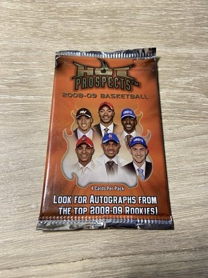 2008-09 Fleer Hot Prospects Basketball Factory SEALED Pack 4 Cards Derrick Rose?