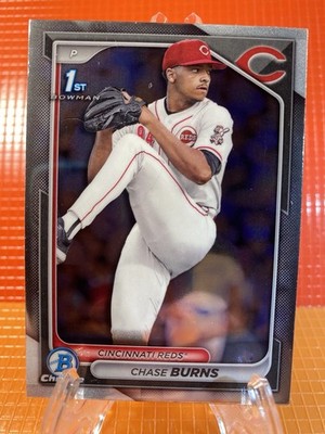 2024 Bowman Draft Chase Burns Chrome 1st #BDC-55 Reds /ROOKIE
