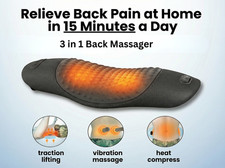 3-in-1 Back Massager with Heat Relieve Back Pain, Sciatica Muscle Tension