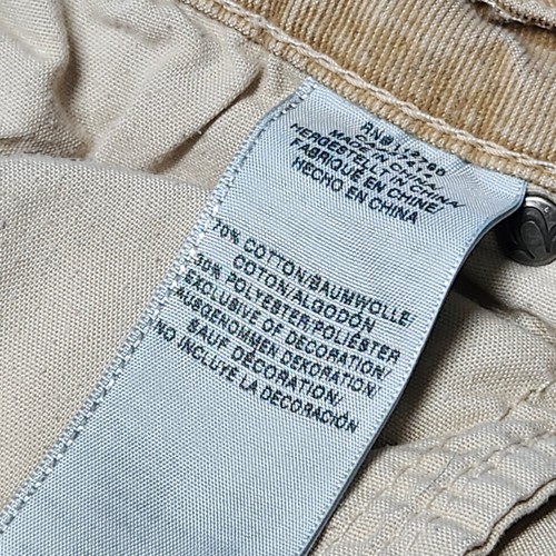 Pantalones de pana para hombre True Religion Ricky con solapa bolsillo envejecido caqui 36x32 - Imagen 5 de 15