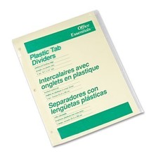 Avery Dennison 11468 Office Essentials Economy Insertable Tab, 8 Tabs /10 Sets
