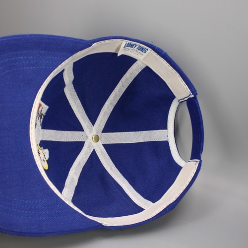 Vintage Looney Tunes Hat Cap Tweety Bird Bugs Bunny Snapback Stamp Made In USA - Picture 7 of 11