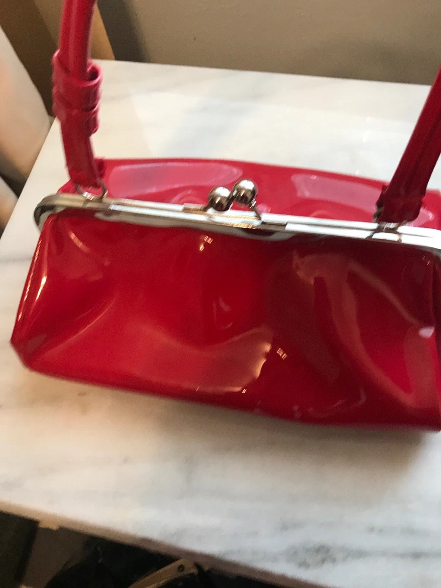 Small Red Patent Leather Bag