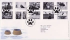 GB ROYAL MAIL FDC FIRST DAY COVER 2001 CATS & DOGS STAMP SET BUREAU PMK