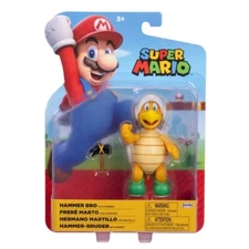 Jakks Pacific Nintendo World Super Mario Hammer Bro w Hammer 4" Figure '23 NEW