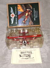 Banque d'avions moulé sous pression TEXACO #3, 1931 Stearman BiPlane, Neuf dans sa boîte, COMPLET