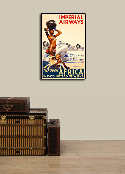 1935 Imperial Airways Through Africa - Vintage Style Airline