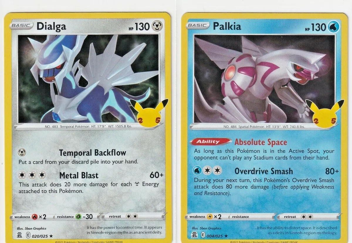  Dialga & Palkia - Pokemon Celebration Card Lot