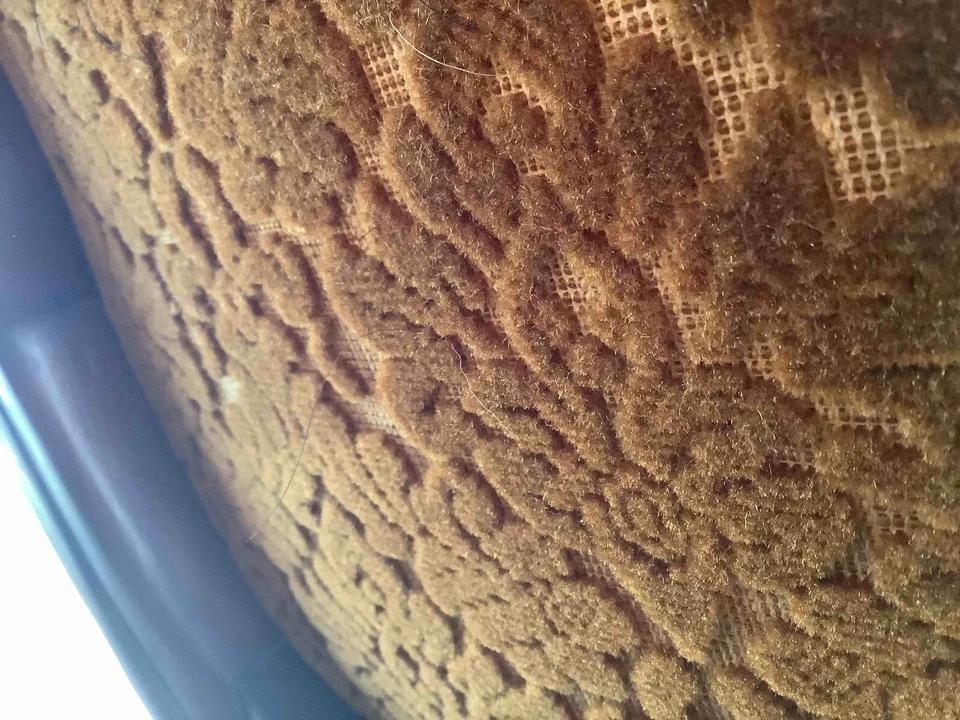 Антикварное деревянное кресло-скамья Edward & Sons Англия Великобритания 19 век золотая подушка - Изображение 4 из 4