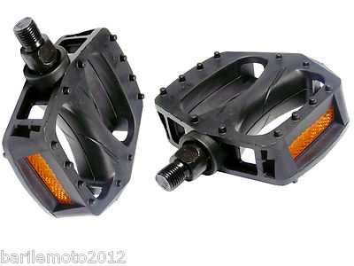 Coppia Pedali Bici BMX Freestyle Filetto 1/2 (Piccolo) Nero